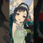 【サルビア キスキツネ 2/3】 鮮やかな真紅の花畑で  原神のファルザンと藍硯（らんやん）が「キスキツネ」