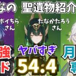 “スコアだけじゃない伸び方まで神”最強呪物持ちネフェル。特に時計が最高なフリンズ＆月開花サポートナヒーダ聖遺物鑑賞＆ビルド紹介　みんなが厳選した推しキャラたち【原神】