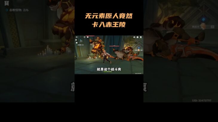 无元素原人竟然卡入赤王陵！到底怎么做到的？ #原神  #原神攻略