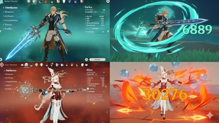 【原神】ファルカ＆アリスのゲームプレイ能力・元素変化アップデート！｜Genshin Impact