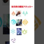 【原神】各元素の最強アタッカー #原神