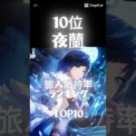 旅人所持率ランキング！意外なキャラがランクイン！（恒常キャラ抜き）#原神