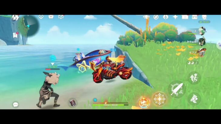 原神　３キャラ育成記録💎Level14→17　スクロース　ネフェル　イファ