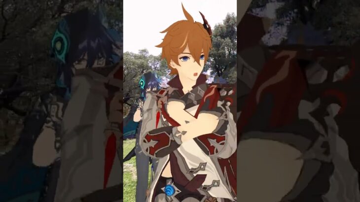 【場所さえあれば踊ってやるぜ! ブリキ 2/4】微妙にウケているので しばらくはこいつら踊らせとくか 原神のイケメン兄貴どもが「ブリキノダンス」【原神 AR ダンス】