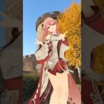 【銀杏 クレイジー 2/5】秋の終わりに輝く黄金 原神の雷電将軍と八重神子が「LADY CRAZY」【原神 AR ダンス  HIMEHINA】