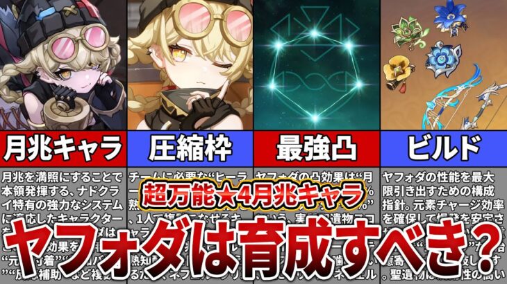 【原神】遂に万能星4月兆キャラ「ヤフォダ」が実装！ナドクライアタッカーと相性抜群の性能を解説【ゆっくり解説】