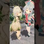 【冬の水仙 愛包 4/4】帰り際に花が目に止まったので  原神のナヒーダとシグウィンが「愛包ダンスホール」【原神 AR ダンス  HIMEHINA】