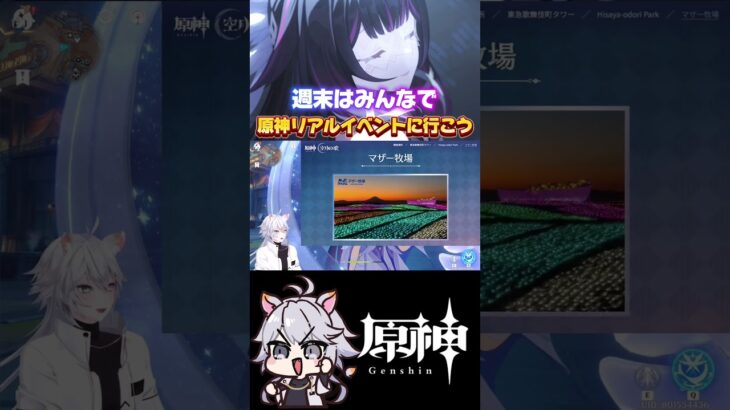 【#原神 】銀月の庭再現のイルミネーションが凄い！ #genshinimpact #shorts #少女 #コロンビーナ #月の在処へ