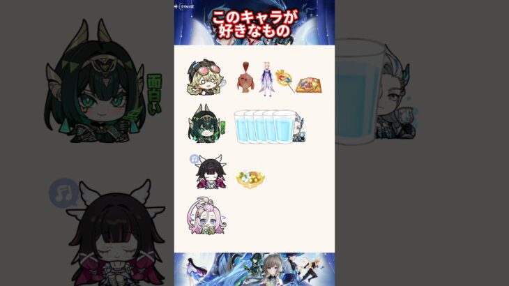 【原神】このキャラが好きな物 #原神 #genshinimpact #genshin