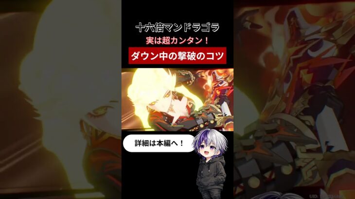 【原神】十六倍マンドラゴラ 誰でも簡単！ダウン中に撃破 #原神 #genshinimpact #shorts #激戦の旅路