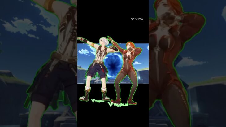 [原神]最強の2人#原神 #げんしん #genshinimpact #hoyovers #マーヴィカ #ベネット #doodle #ダンス