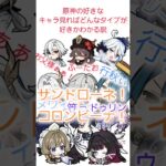 好きな原神のキャラ見ればどんなタイプが好きかわかる説#原神