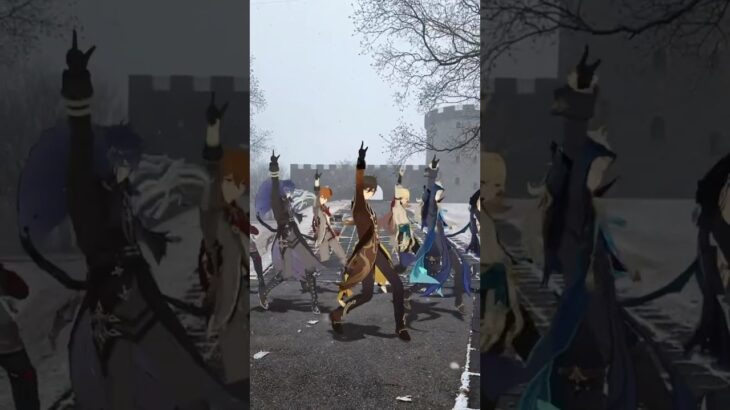 【クールだぜ! ブリキ 4/5】むしろコールド・・・でも粋がって強がるのがこいつら 原神の鍾離親分とイケメンヤンキーたちが「ブリキノダンス」【原神 AR ダンス】