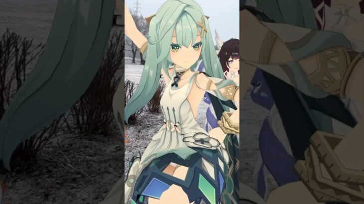 【雪の百花台 好き雪 2/4】降り始めた雪に世界が染まる 原神のコロンビーナたちが「好き!雪!本気マジック」【原神 AR ダンス】