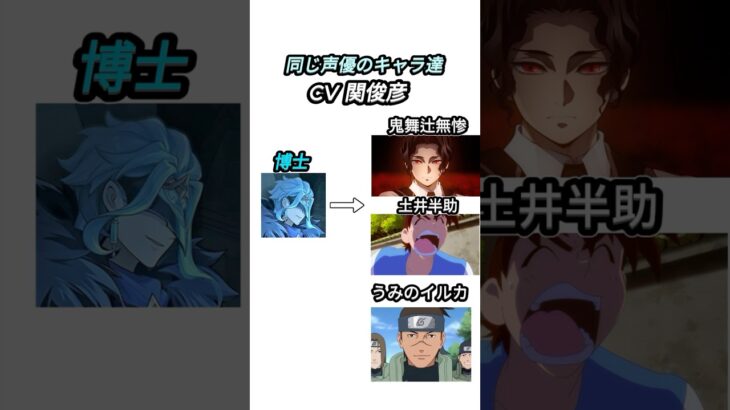 博士ドットーレと同じ声優のキャラ３選！【＃原神】