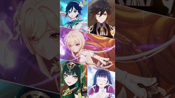 「原神」キャラの色んな表情撮影してみた！part2 #genshin #原神 #shorts