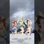 【雪の広場で 好き雪 4/4】きれいだけど 撮影者にとっては苦行であるのだ 原神のコロンビーナたちが「好き!雪!本気マジック」【原神 AR ダンス】