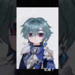 男性キャラ難しい‪🥲‎#イラストメイキング #原神 #ローエン #中学生