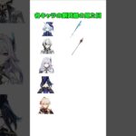 【原神】各キャラの餅武器の見た目を比較