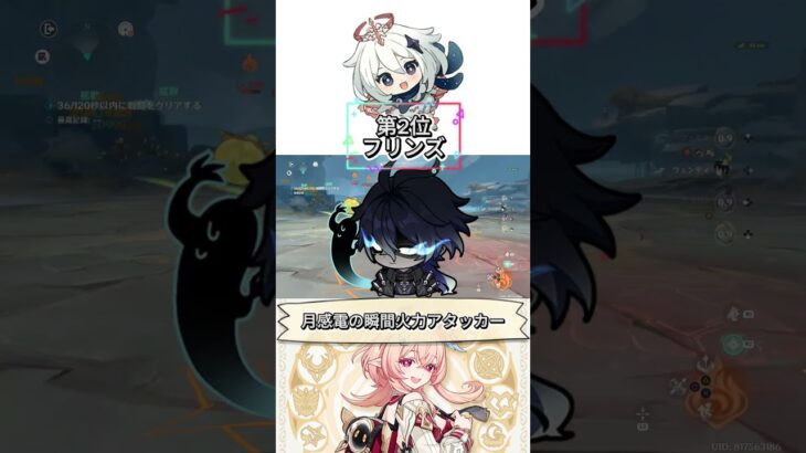 【原神】月反応アタッカー最強ランキング！#原神 #Luna5 #ガチャ #初心者向け #育成 #フリンズ #ネフェル #慈白