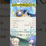 【#原神】全キャラ所持勢が全キャラ好感度１０にしてみた【ハイドロ・水汽】