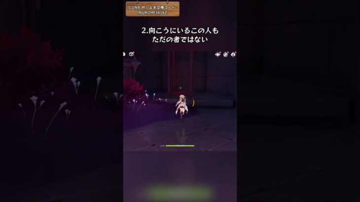 新エリアの絶対知らないの隠し要素 「LUNA Ⅵ」上半交換コード：INUH2HFJ4J4Z