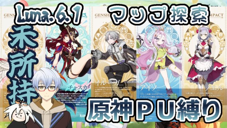 ＜原神PU縛り＞もう来週でガチャ切り替わりだってよ…。空の神殿探索しよう！【ｌ6.1.やっふー博物誌&紅を巡るす矢羽】