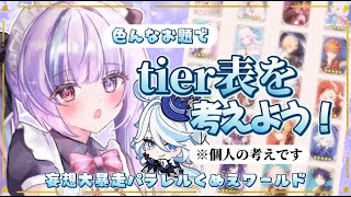 【雑談】主に原神のキャラでお題を決めてtier表を作っていこう！【#原神】