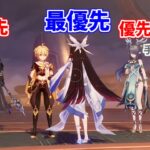 【原神】月反応キャラ確保優先度まとめ