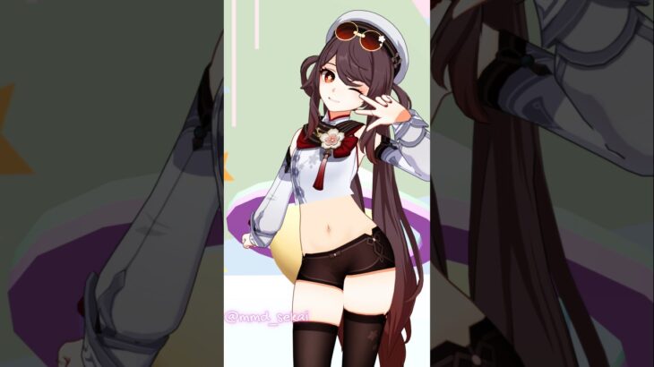 [原神 MMD] Hu Tao Cherry (胡桃 / フータオ / 호두)-LOW CORTISOL-Genshin Impact 4K 60 fps