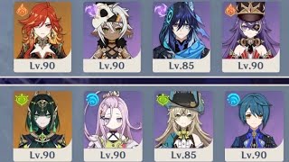 【原神】LunaⅦ螺旋12層　マーヴィカ＆ネフェル　★4キャラ武器軸編成