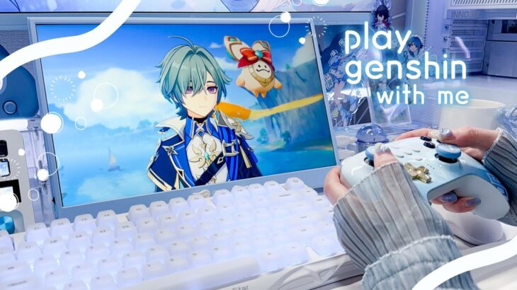 【play with me】 ❄️ 原神 ❄️/ローエンをお迎え！沼り武器ガチャにまで手を出して…【genshin impact】60 min of game play┊jp dub, Lohen