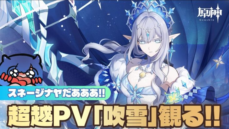 【原神 】スネージナヤ新キャラ！！タルタリヤも居る！！超越PV「吹雪」観る！！！【#原神   #genshinimpact  】