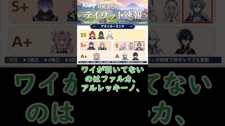 【原神】アタッカーランクのキャラ、どれだけ引いてる？#shorts