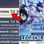 ✅OFFICIAL!! REDEEM CODES for 360+ PRIMOGEMS And 7.0 LIVESTREAM DETAILS – Genshin Impact