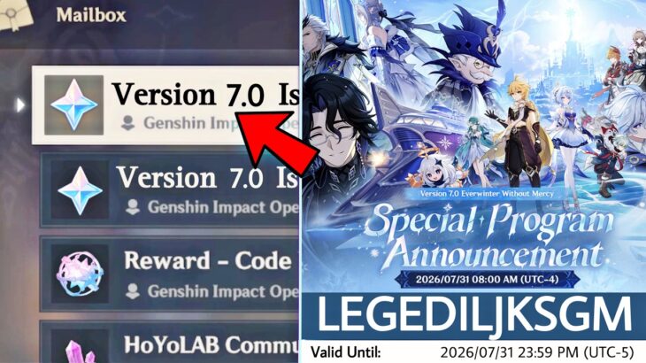 ✅OFFICIAL!! REDEEM CODES for 360+ PRIMOGEMS And 7.0 LIVESTREAM DETAILS – Genshin Impact