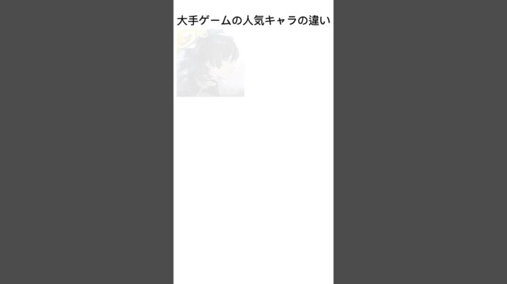 大手ゲームの人気キャラの違い【原神/鳴潮/崩壊スターレイル】#原神 #genshinimpact #スタレ #崩スタ #ゼンゼロ