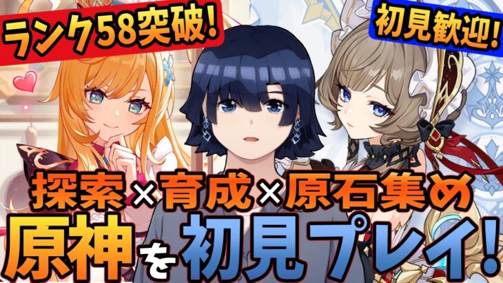 【原神/ガチャ】ランク58突破！サンドローネ狙い！ニコの育成！エスコフィエを完凸したい！アリスと氷の女皇に向けて原石集め！