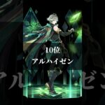 原神好きなキャラランキング#shorts #原神 #ランキング