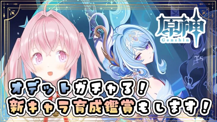 【原神】オデットガチャる！新キャラ育成鑑賞もしてます！【#あかしろらいぶ】