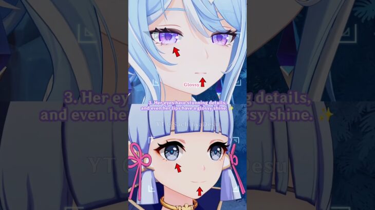 Odette’s detail vs other characters #genshinimpact #shorts #原神