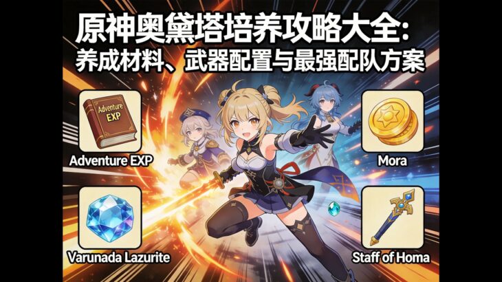 原神奥黛塔培养攻略大全：养成材料、武器配置与最强配队方案 #原神奥黛塔培养 #原神奥黛塔武器推荐 #原神奥黛塔配队攻略 #原神奥黛塔圣遗物选择 #原神7.0新角色养成