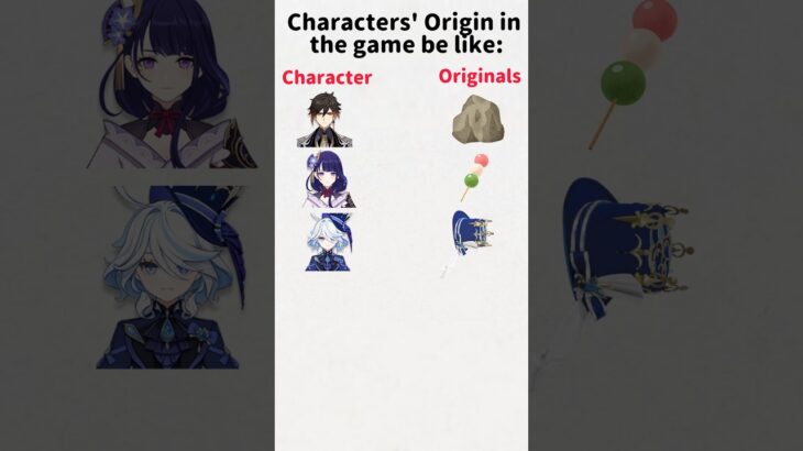 【原神】キャラの元ネタ、半分くらい食べ物と好物で草 #shorts #原神 #genshinimpact #funny #フリーナ