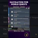 Navigation Button For World Quests! #genshin #genshinquests Genshin Impact