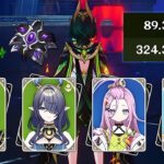 【原神】実装から常に最強な無凸ネフェルの月開花編成で螺旋12層後半！