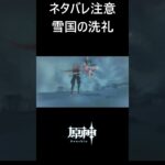 【原神】スネージナヤの洗礼を受ける旅人とパイモン #genshinimpact #shorts