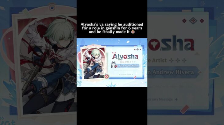 definition of hard work 💔❤️ #genshinimpact #genshin #原神 #trending #alyosha