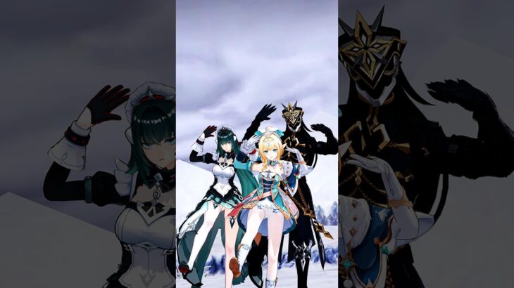 danica & vesna & capitano – [Go Wild] 原神 MMD / Genshin Impact #shorts  #mmd
