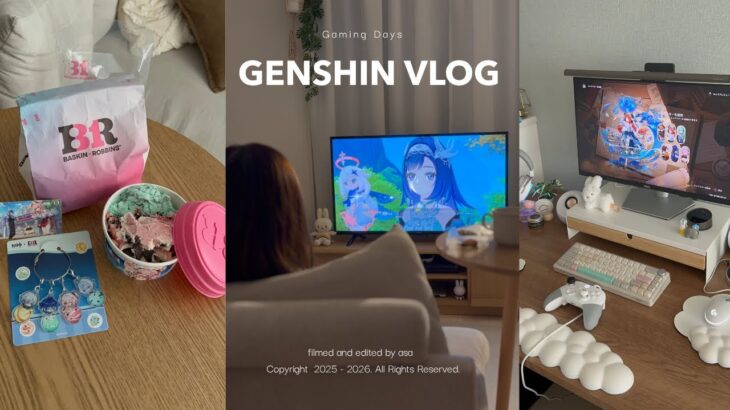 Gaming vlog | ver.7.2の原神記録👶🏻🍃ヴェスナ,ヴァジャニーツァーガチャ💸メインストーリー,イベント,探索🧭
