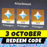 Genshin Impact New Redeem Code (3 October) | How to Redeem Code Genshin Impact 7.2